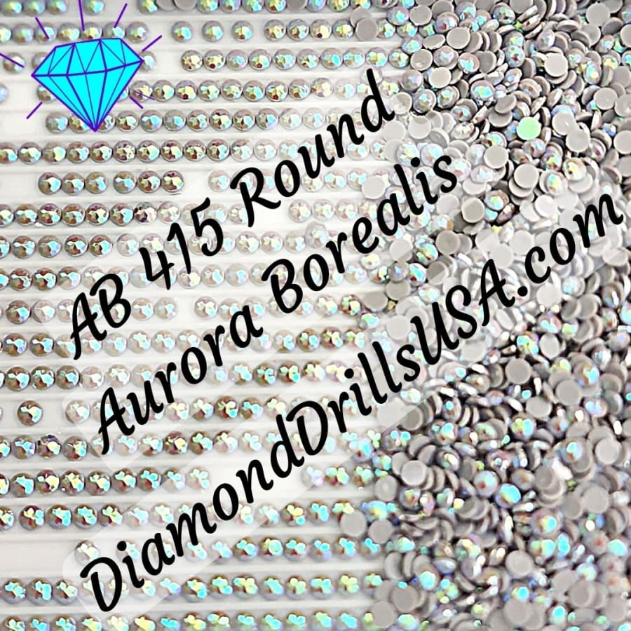 AB 415 ROUND Aurora Borealis 5D Diamond Painting Drills
