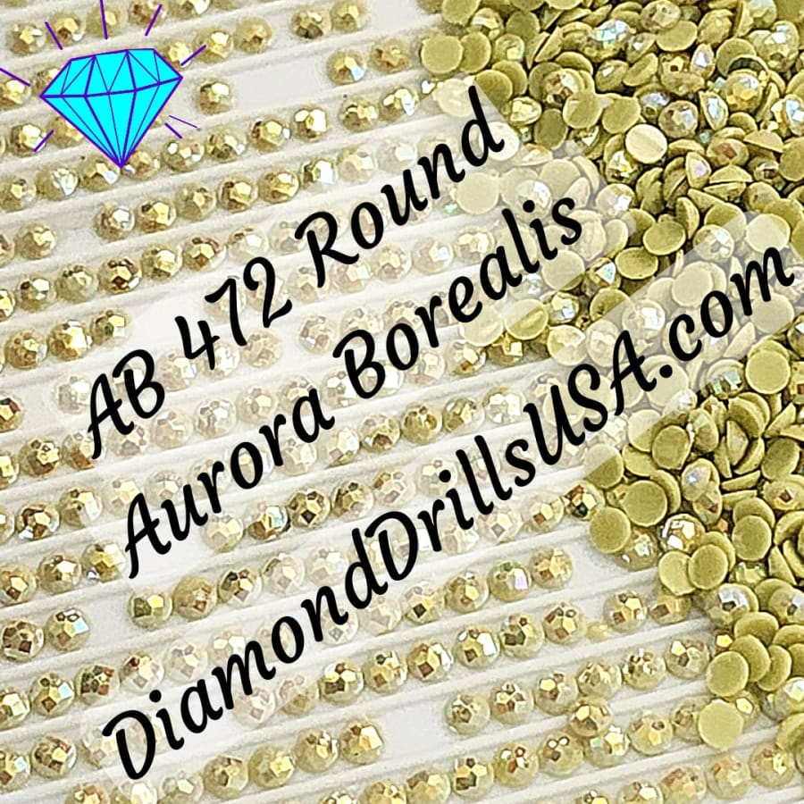 AB 472 ROUND Aurora Borealis 5D Diamond Painting Drills