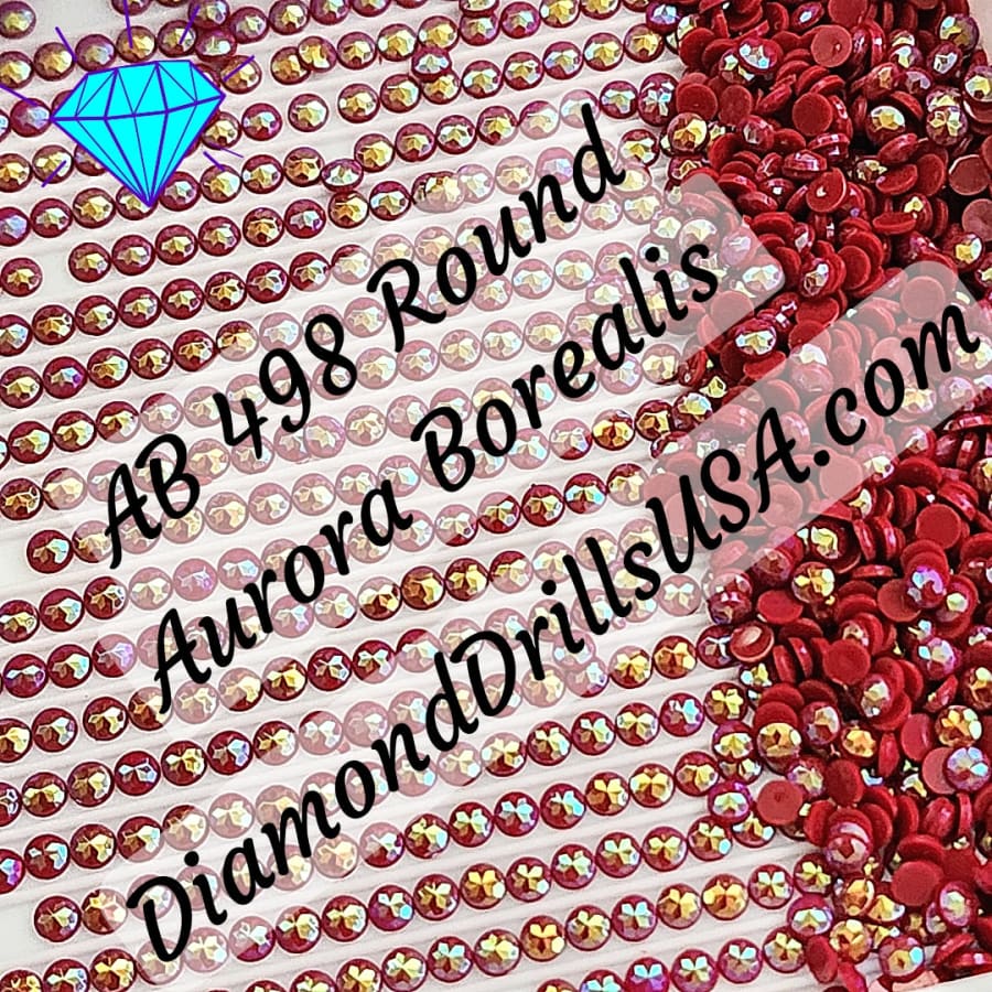 AB 498 ROUND Aurora Borealis 5D Diamond Painting Drills