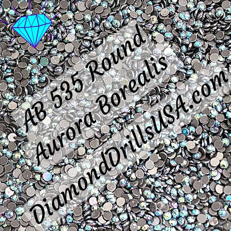 AB 535 ROUND Aurora Borealis 5D Diamond Painting Drills