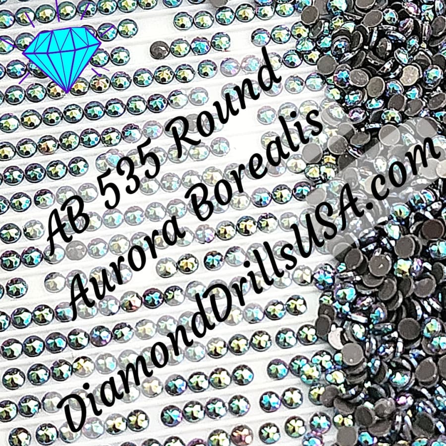 AB 535 ROUND Aurora Borealis 5D Diamond Painting Drills
