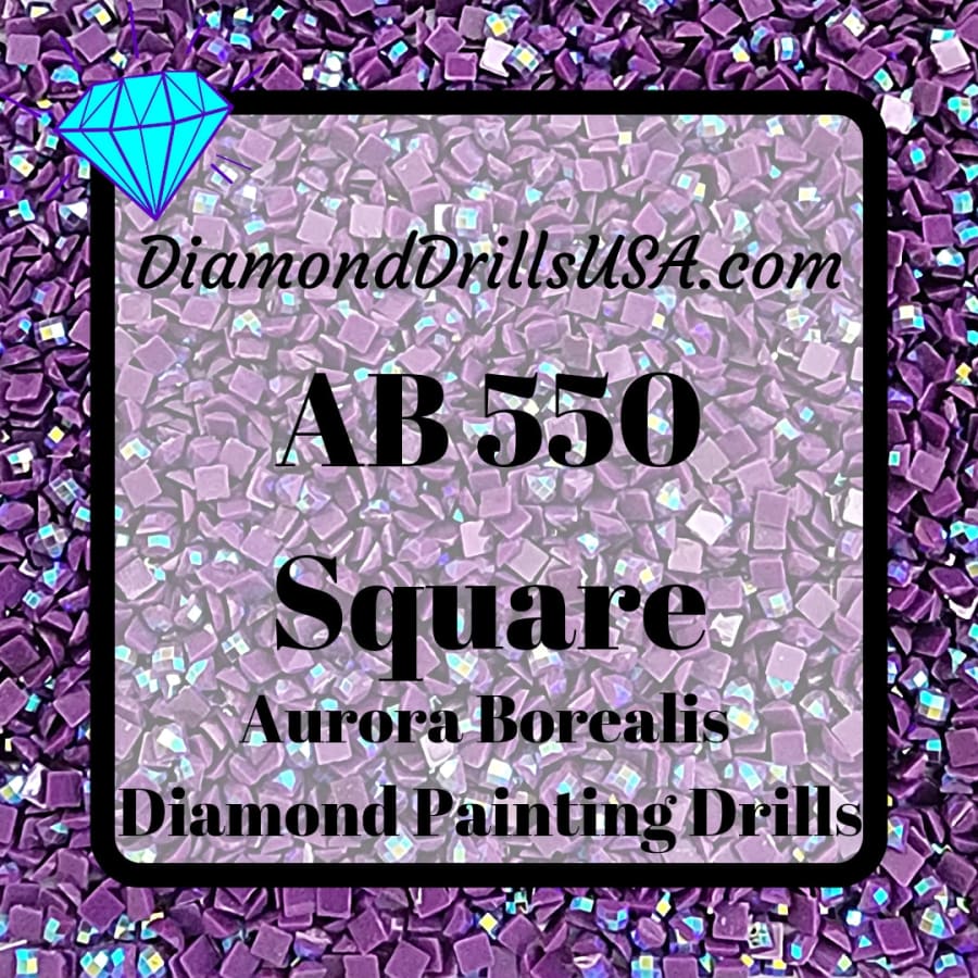 AB 550 SQUARE Aurora Borealis 5D Diamond Painting Drills