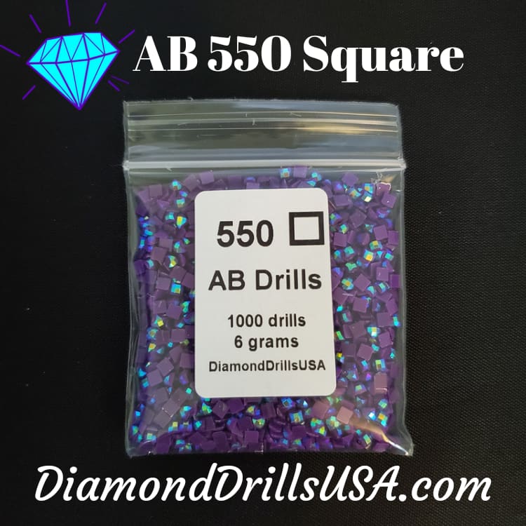 AB 550 SQUARE Aurora Borealis 5D Diamond Painting Drills