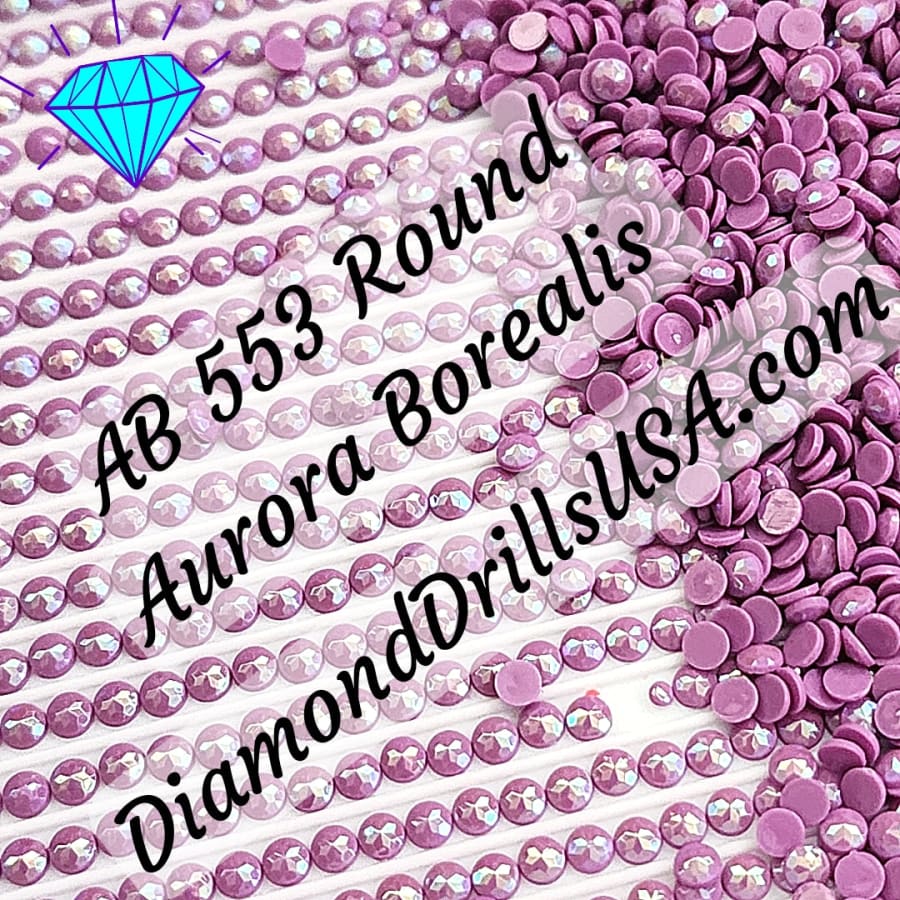 AB 553 ROUND Aurora Borealis 5D Diamond Painting Drills
