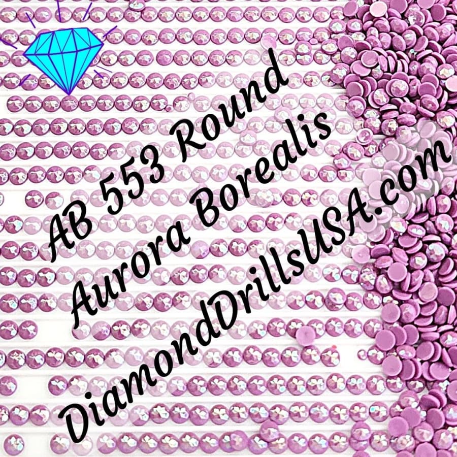 AB 553 ROUND Aurora Borealis 5D Diamond Painting Drills