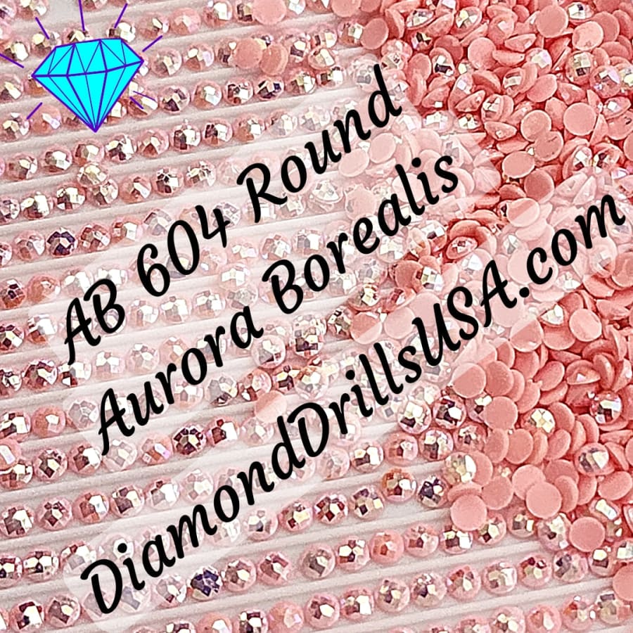 AB 604 ROUND Aurora Borealis 5D Diamond Painting Drills