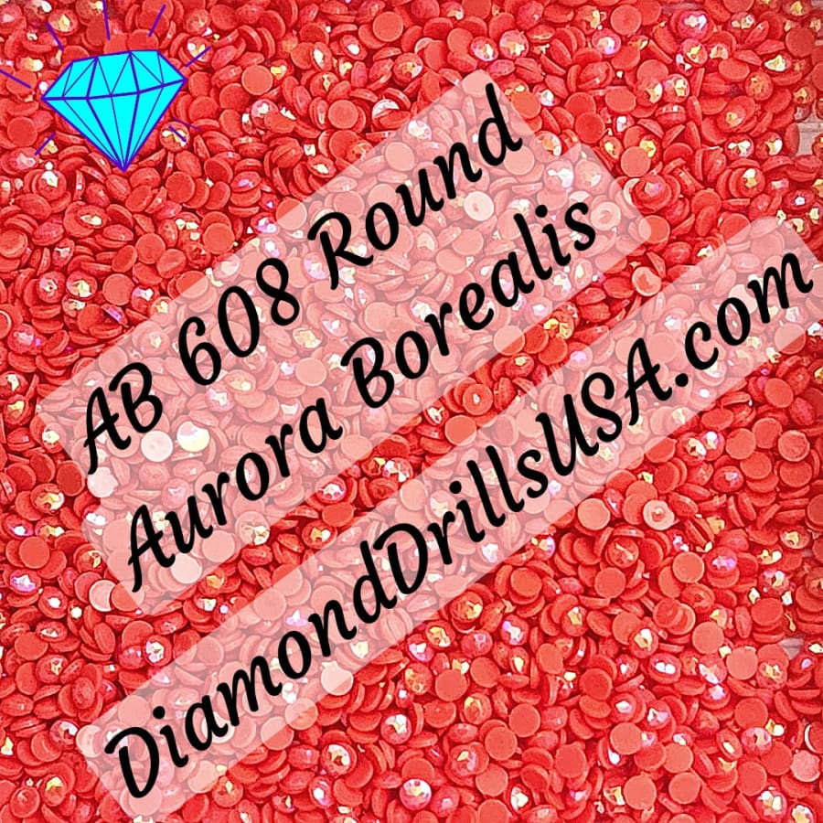 AB 608 ROUND Aurora Borealis 5D Diamond Painting Drills