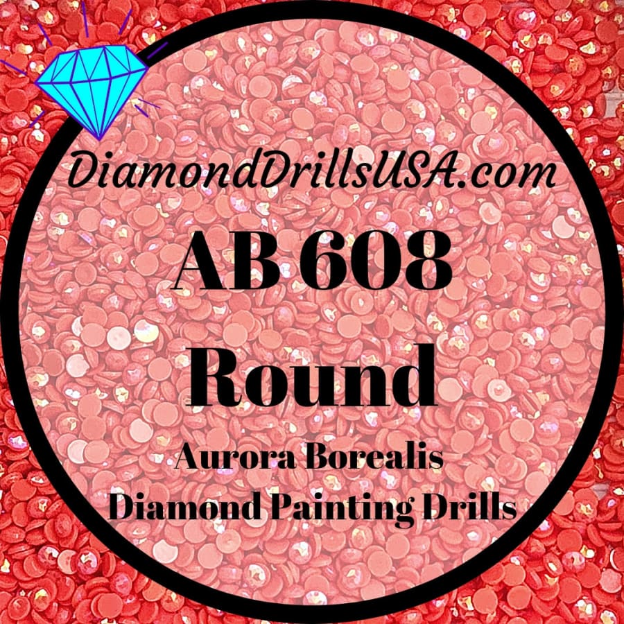 AB 608 ROUND Aurora Borealis 5D Diamond Painting Drills