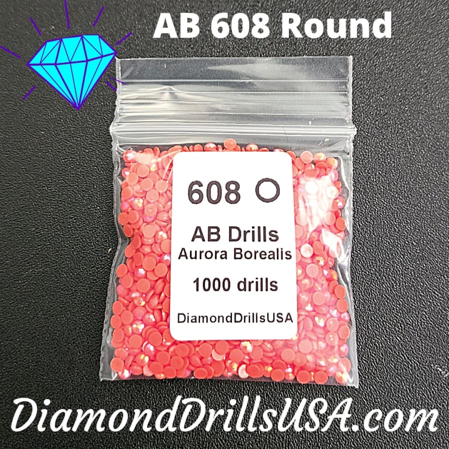 AB 608 ROUND Aurora Borealis 5D Diamond Painting Drills
