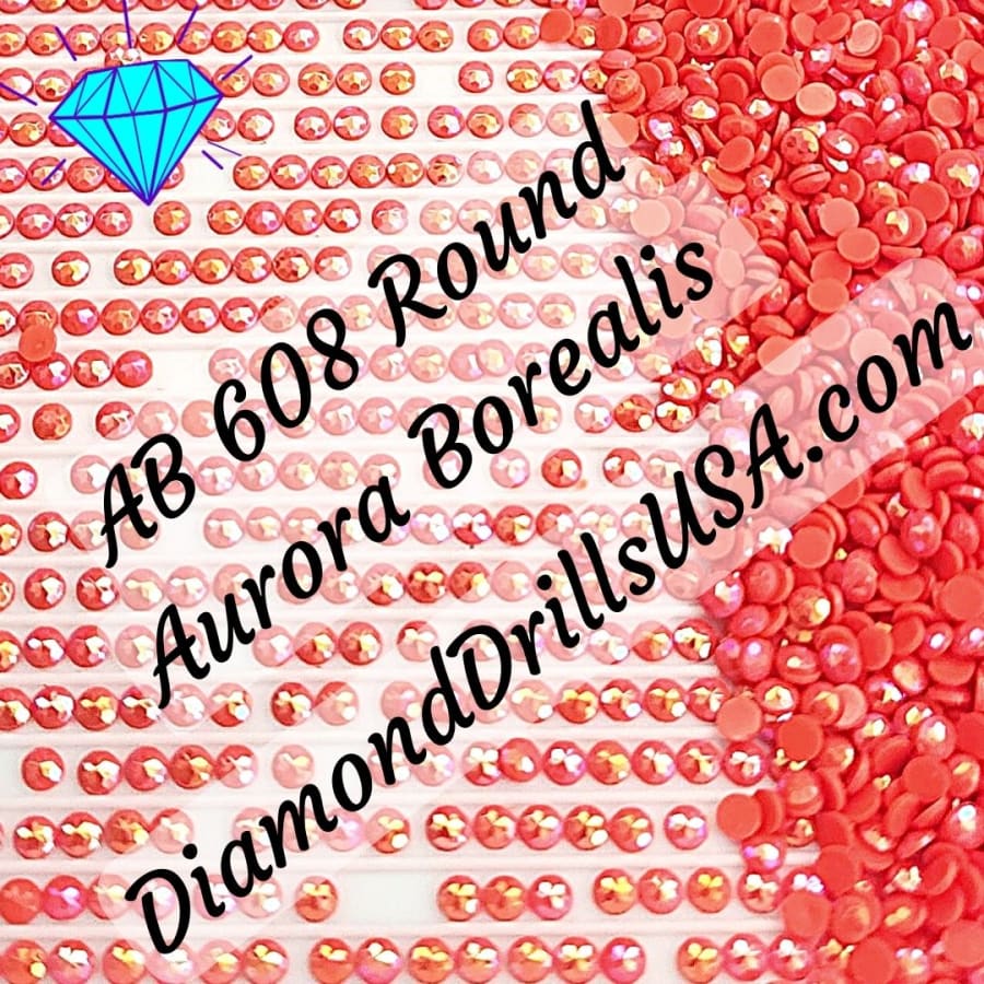 AB 608 ROUND Aurora Borealis 5D Diamond Painting Drills