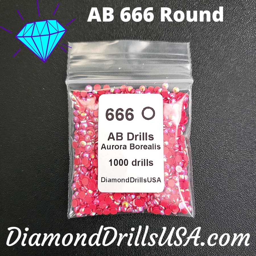 AB 666 ROUND Aurora Borealis 5D Diamond Painting Drills