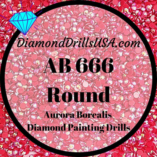 AB 666 ROUND Aurora Borealis 5D Diamond Painting Drills