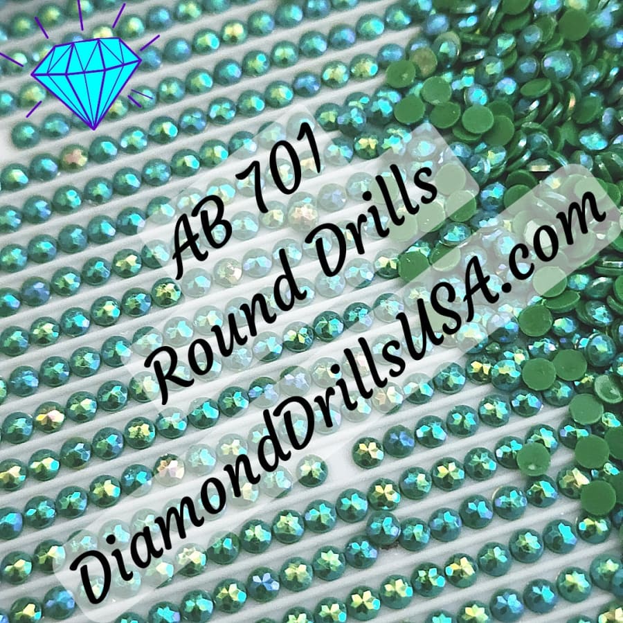 AB 701 ROUND Aurora Borealis 5D Diamond Painting Drills