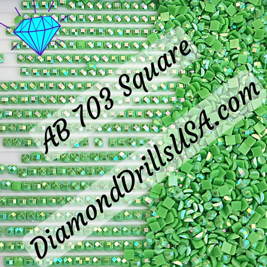 AB 703 SQUARE Aurora Borealis 5D Diamond Painting Drills