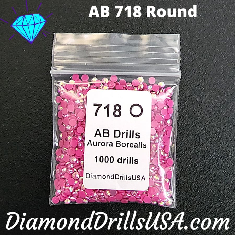 AB 718 ROUND Aurora Borealis 5D Diamond Painting Drills