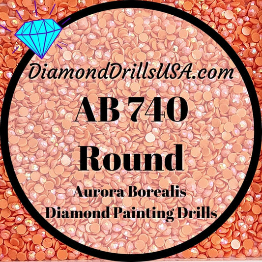 AB 740 ROUND Aurora Borealis 5D Diamond Painting Drills