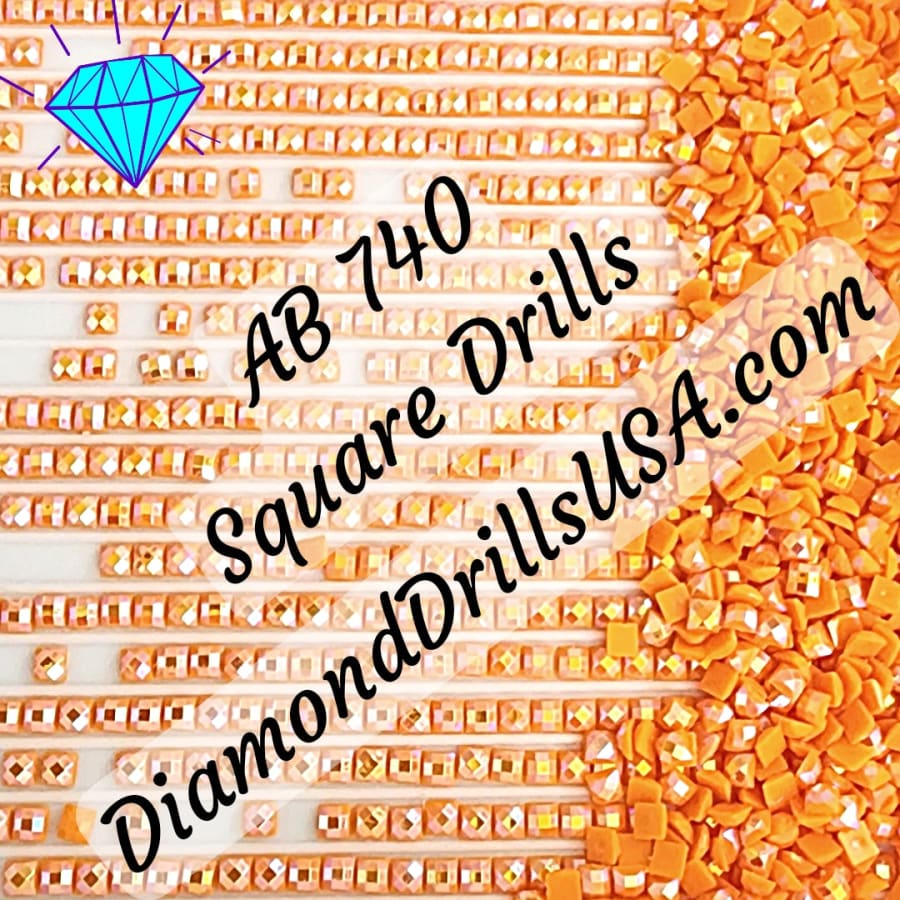 AB 740 SQUARE Aurora Borealis 5D Diamond Painting Drills