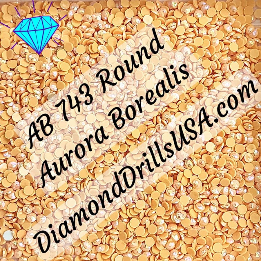 AB 743 ROUND Aurora Borealis 5D Diamond Painting Drills