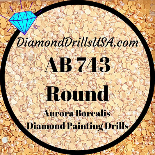 AB 743 ROUND Aurora Borealis 5D Diamond Painting Drills