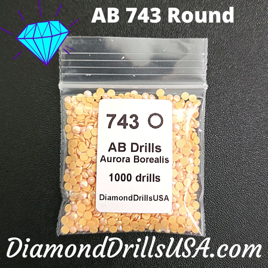AB 743 ROUND Aurora Borealis 5D Diamond Painting Drills