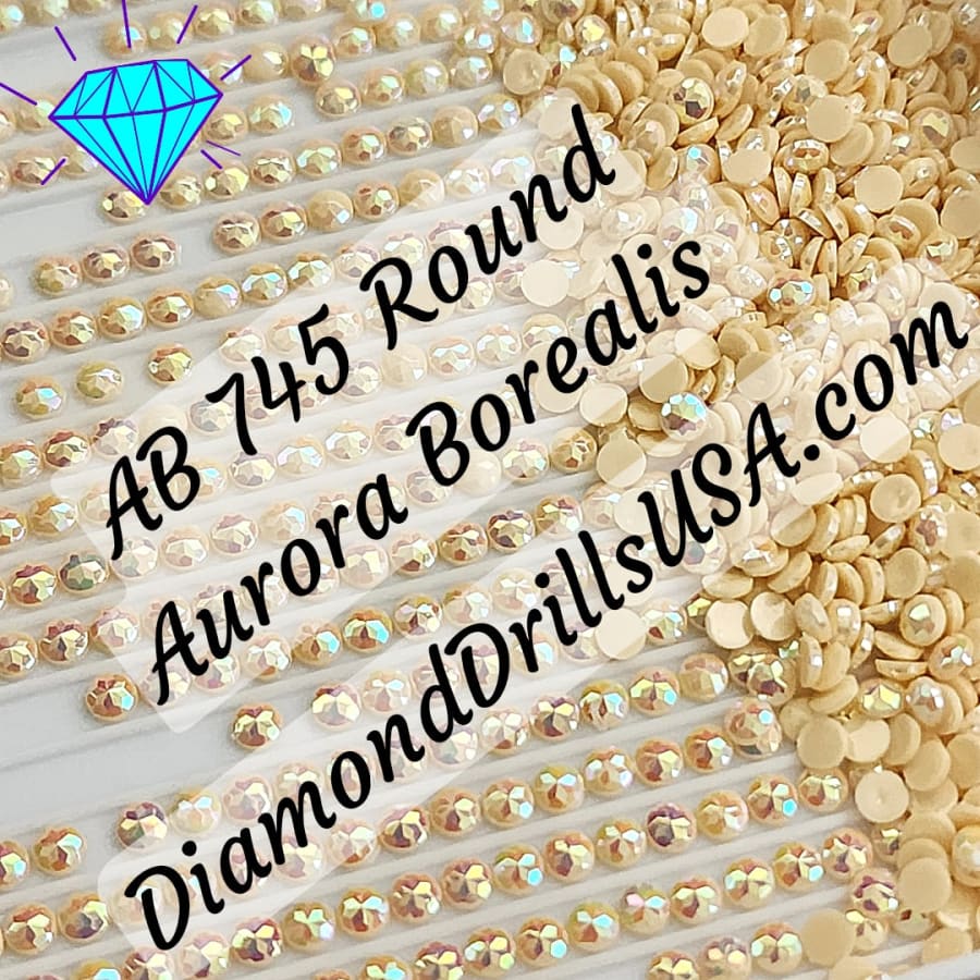 AB 745 ROUND Aurora Borealis 5D Diamond Painting Drills