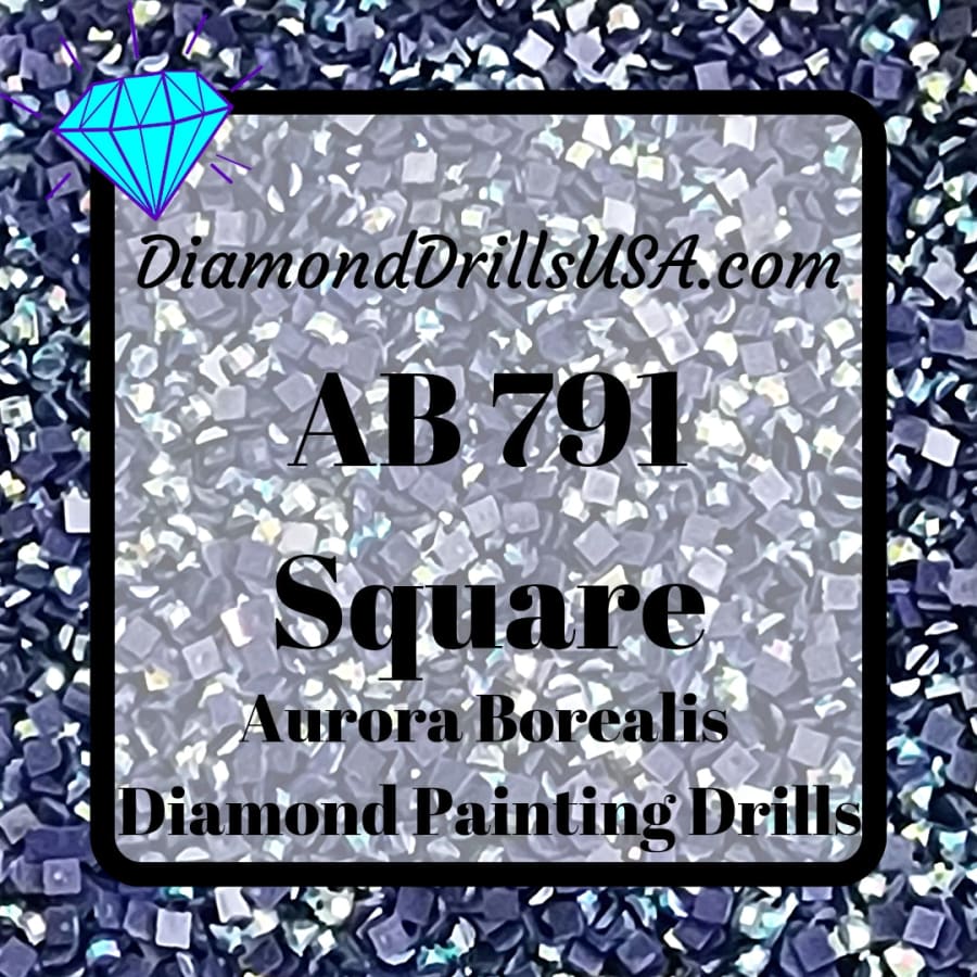 DiamondDrillsUSA - DMC 160 SQUARE 5D Diamond Painting Drills Beads DMC 160  Medium Gray