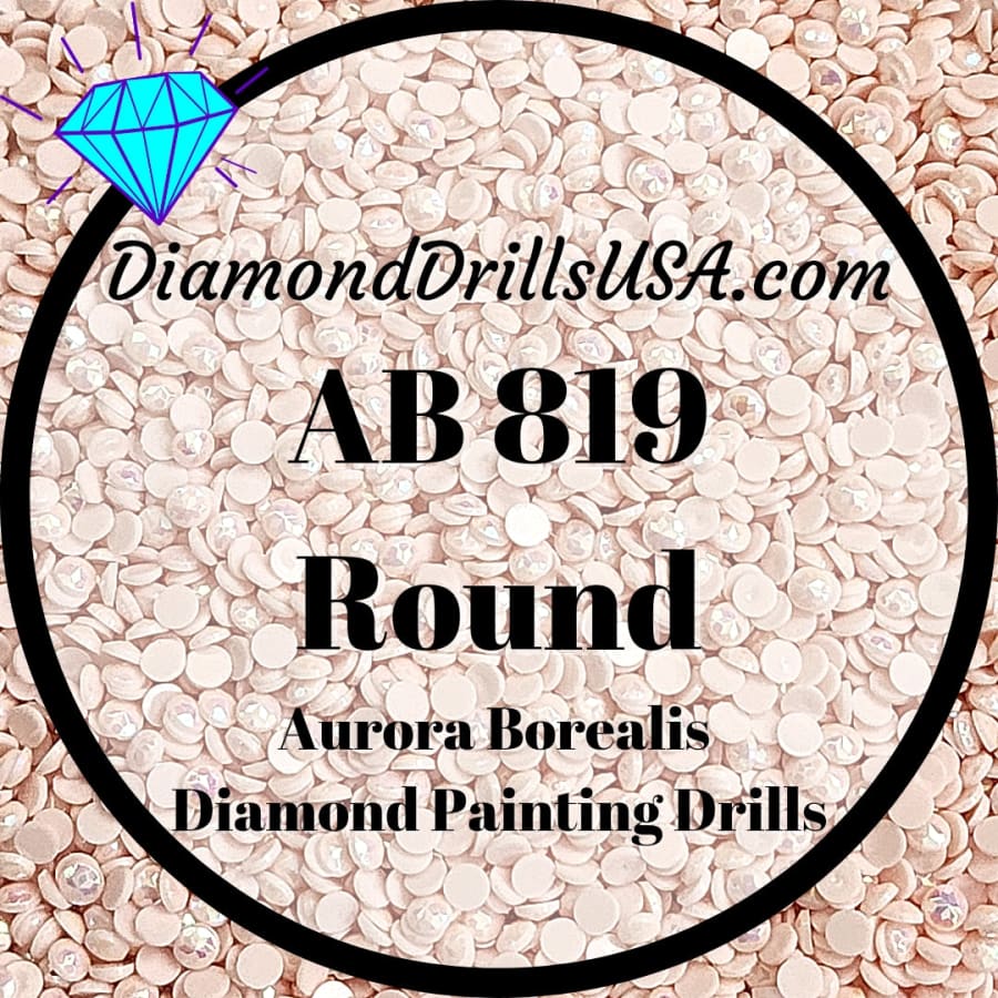 AB 819 ROUND Aurora Borealis 5D Diamond Painting Drills DMC