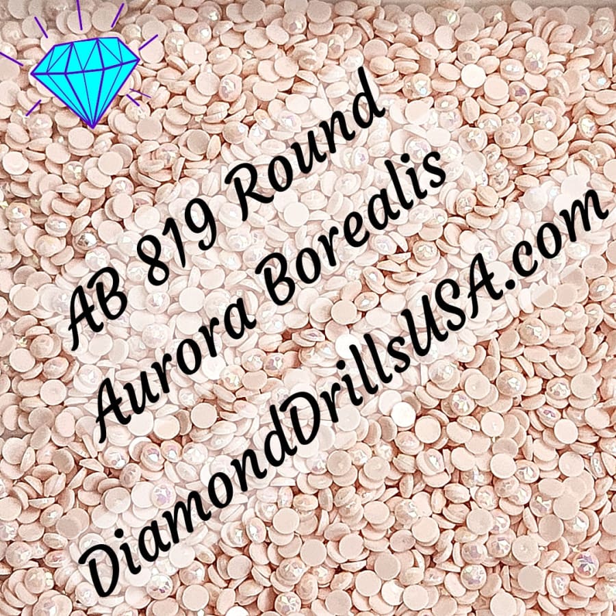AB 819 ROUND Aurora Borealis 5D Diamond Painting Drills DMC