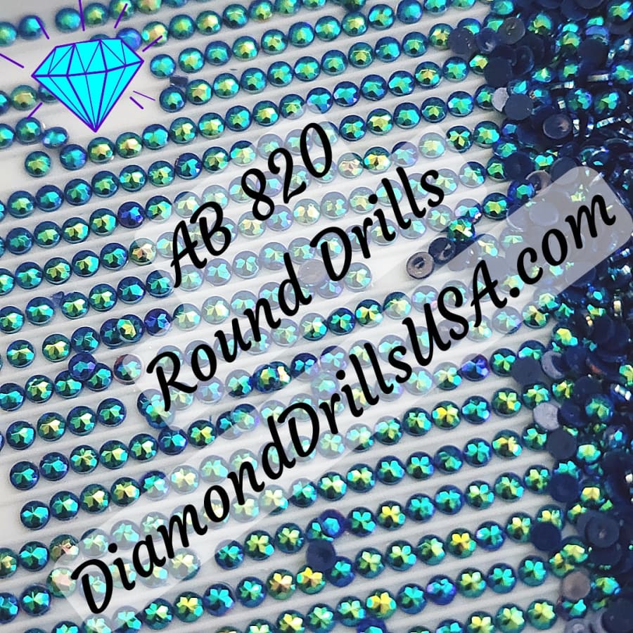 AB 820 ROUND Aurora Borealis 5D Diamond Painting Drills
