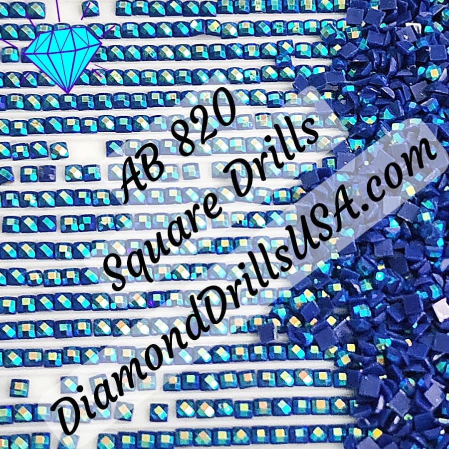 AB 820 SQUARE Aurora Borealis 5D Diamond Painting Drills