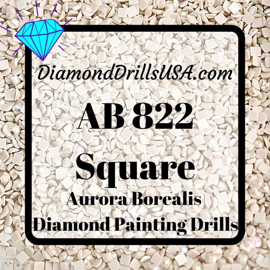 AB 742 SQUARE Diamond Painting Drills Aurora Borealis 5D Beads DMC 742  Tangerine Light 