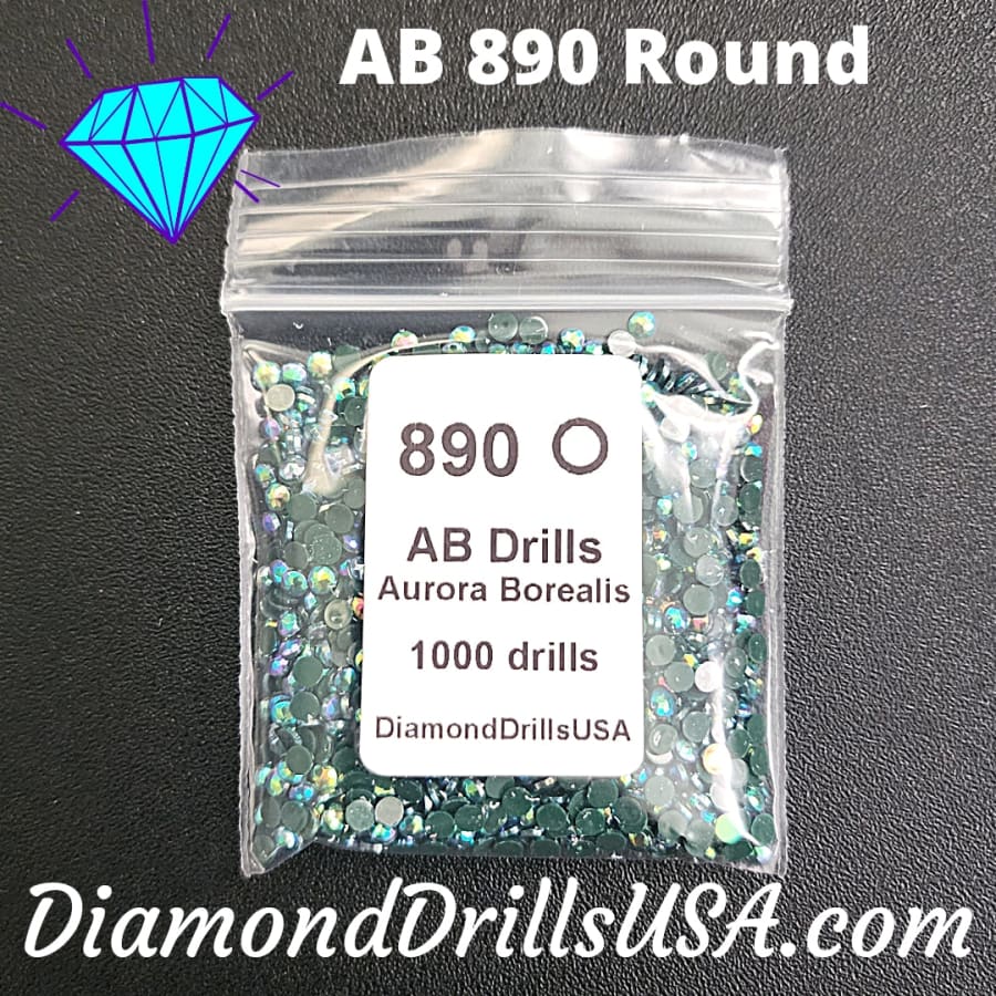 AB 890 ROUND Aurora Borealis 5D Diamond Painting Drills
