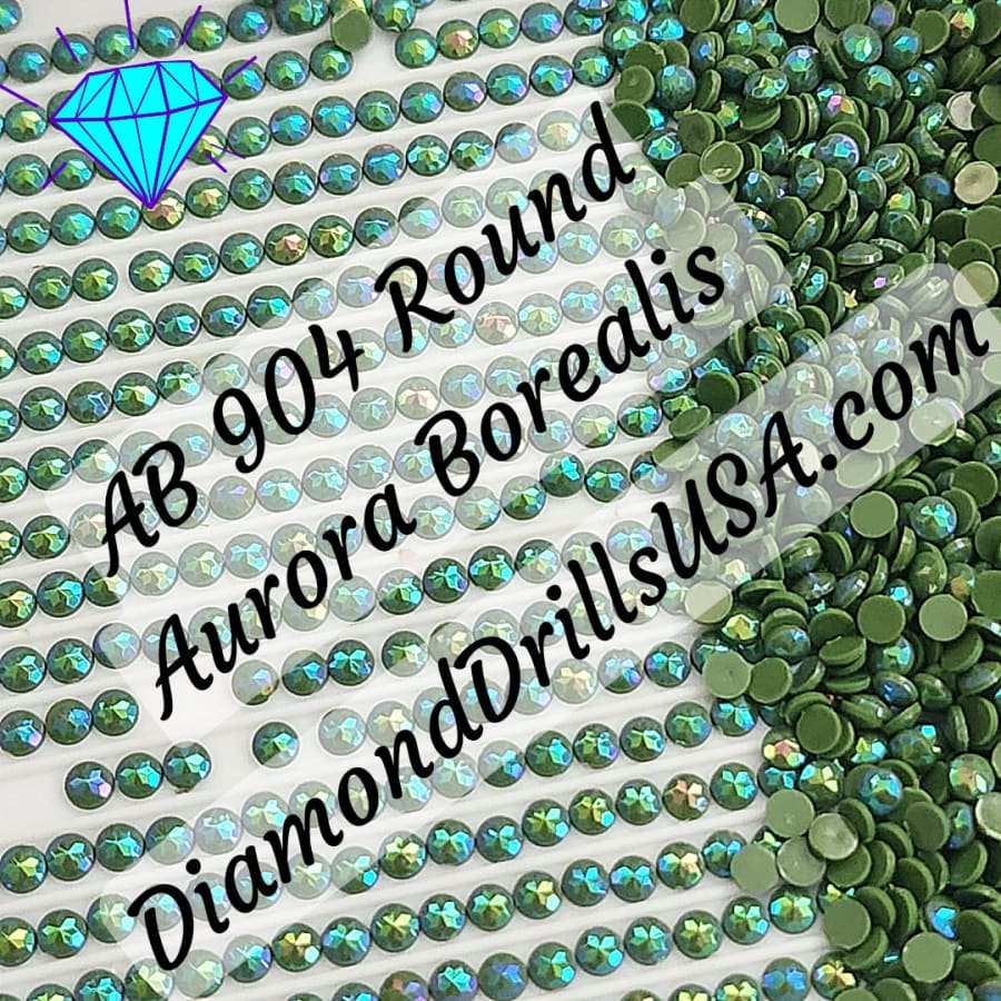AB 904 ROUND Aurora Borealis 5D Diamond Painting Drills
