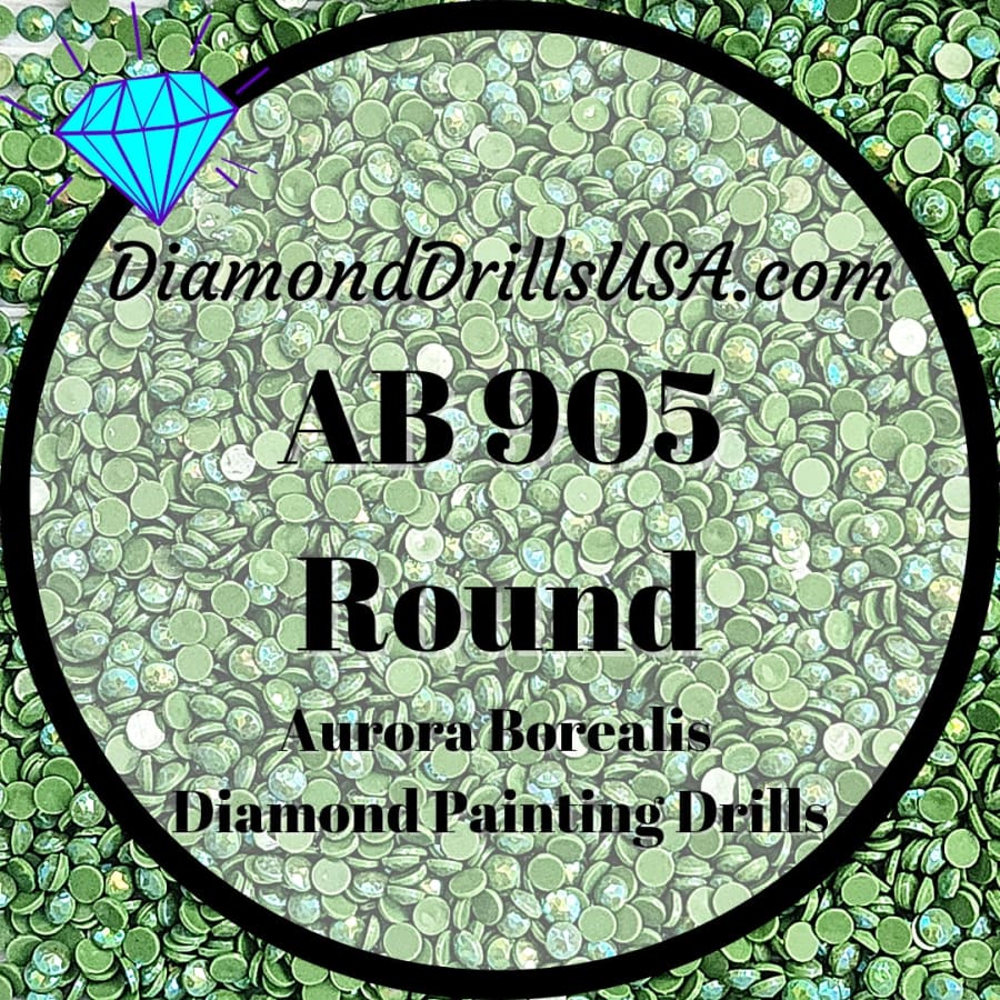 AB 905 ROUND Aurora Borealis 5D Diamond Painting Drills