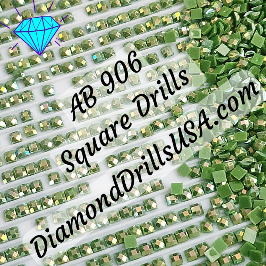 AB 906 SQUARE Aurora Borealis 5D Diamond Painting Drills