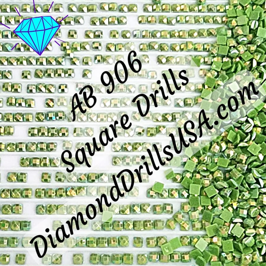 AB 906 SQUARE Aurora Borealis 5D Diamond Painting Drills