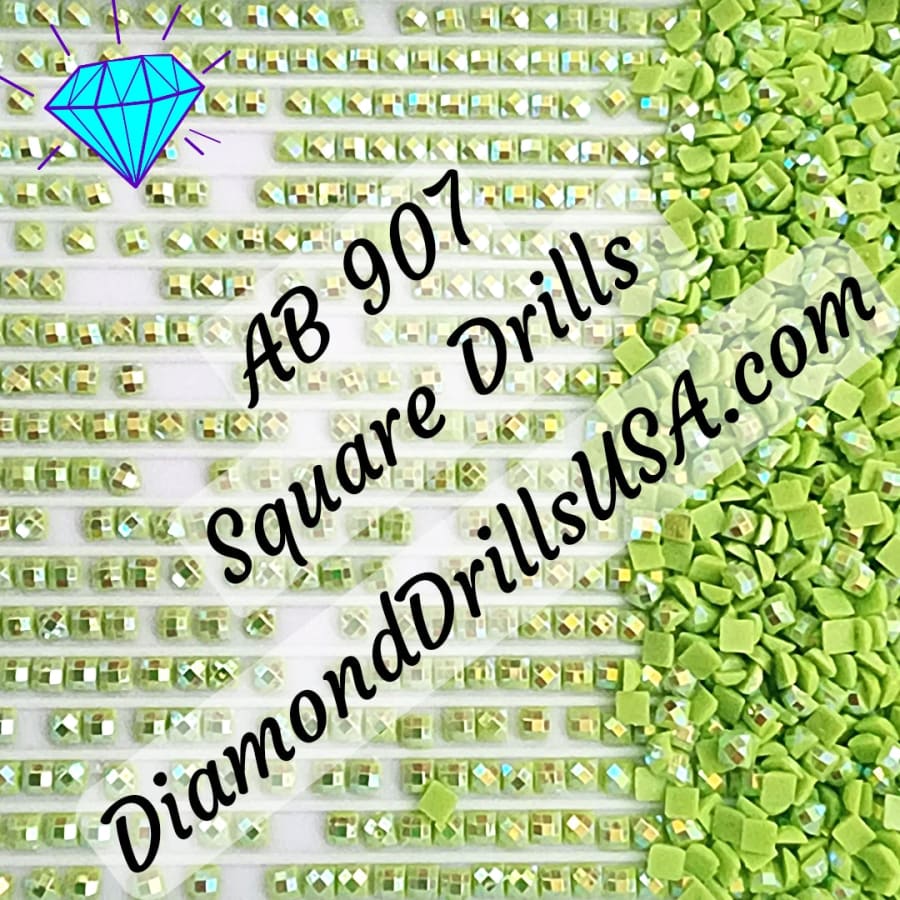 AB 907 SQUARE Aurora Borealis 5D Diamond Painting Drills