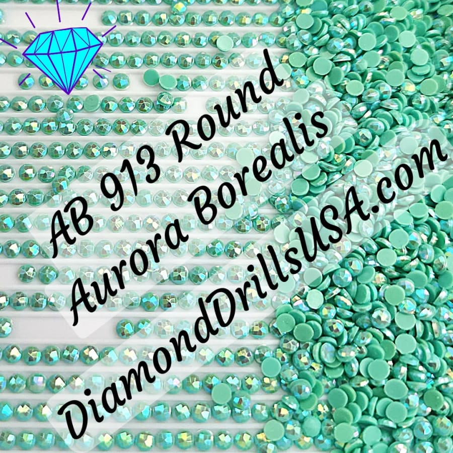 AB 913 ROUND Aurora Borealis 5D Diamond Painting Drills