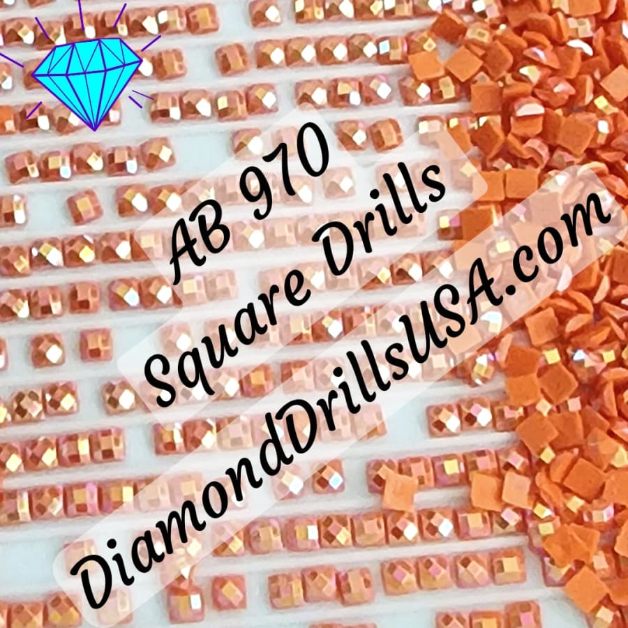 AB 970 SQUARE Aurora Borealis 5D Diamond Painting Drills