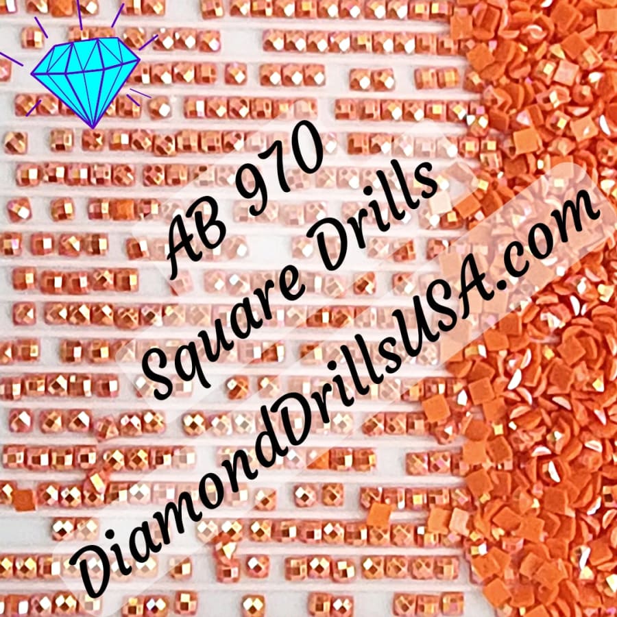 AB 970 SQUARE Aurora Borealis 5D Diamond Painting Drills