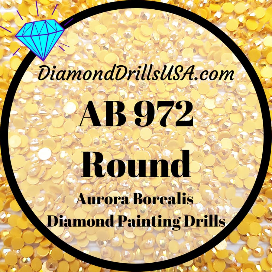AB 972 ROUND Aurora Borealis 5D Diamond Painting Drills