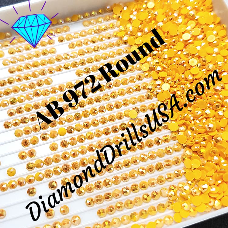 AB 972 ROUND Aurora Borealis 5D Diamond Painting Drills