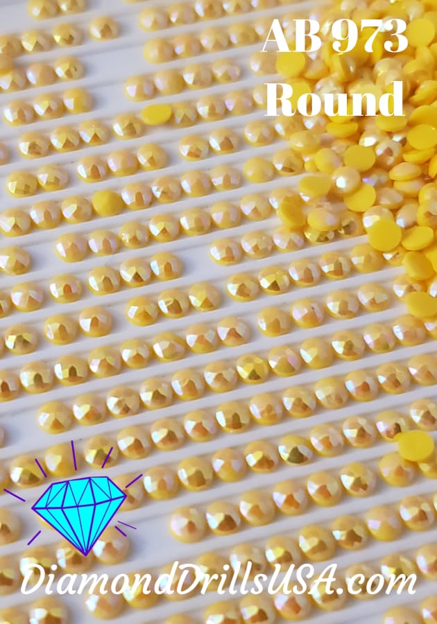 AB 973 ROUND Aurora Borealis 5D Diamond Painting Drills