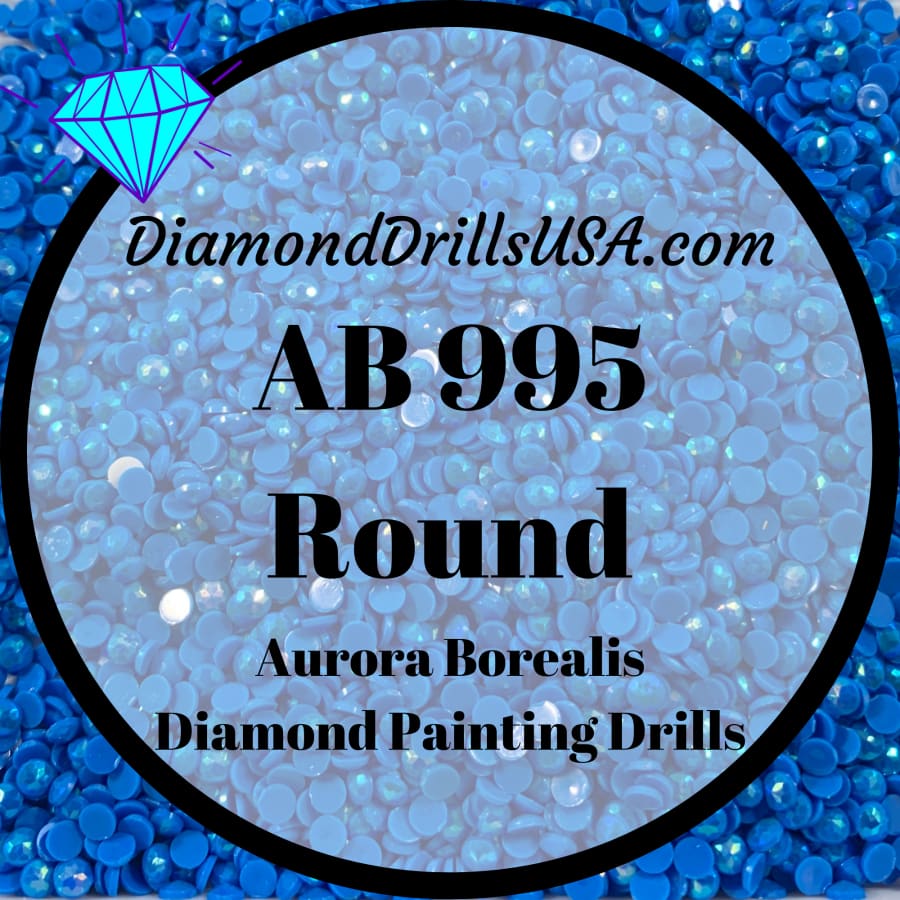 AB 995 ROUND Aurora Borealis 5D Diamond Painting Drills