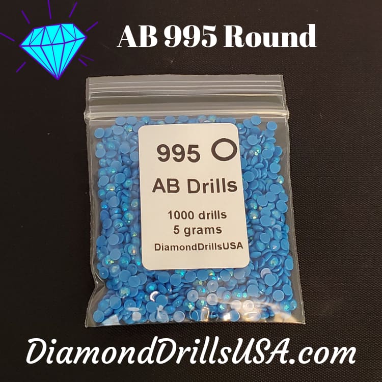 AB 995 ROUND Aurora Borealis 5D Diamond Painting Drills