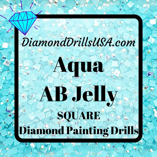 AB Aqua Jelly SQUARE Aurora Borealis 5D Diamond Painting