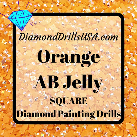 AB Orange Jelly SQUARE Aurora Borealis 5D Diamond Painting