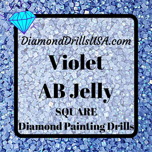 AB Violet Jelly SQUARE Aurora Borealis 5D Diamond Painting