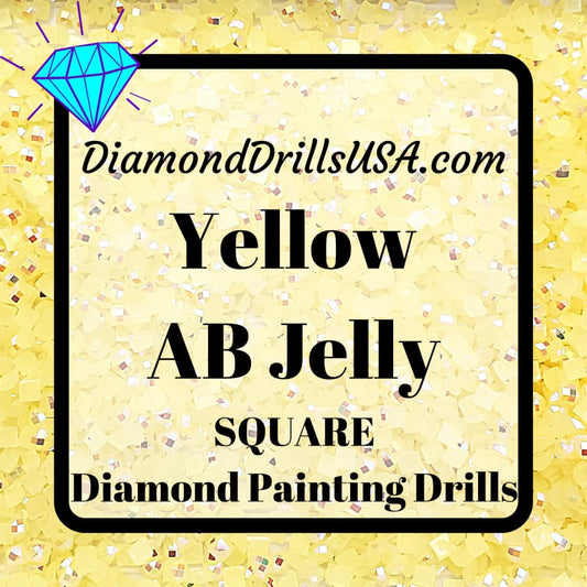 AB Yellow Jelly SQUARE Aurora Borealis 5D Diamond Painting