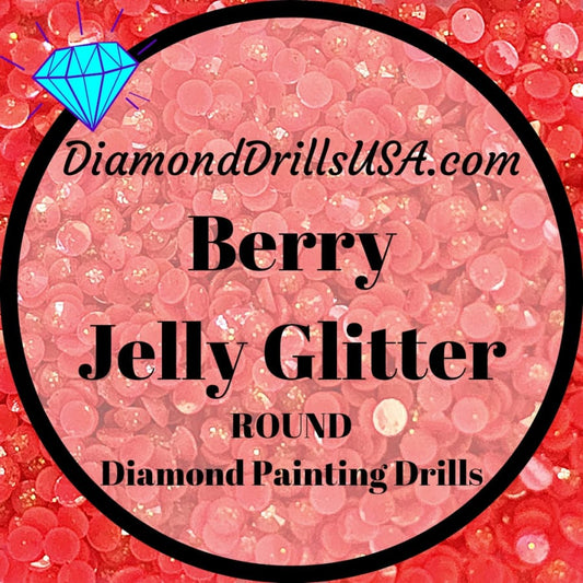 Berry Jelly Glitter ROUND Diamond Painting Drills Pink 15